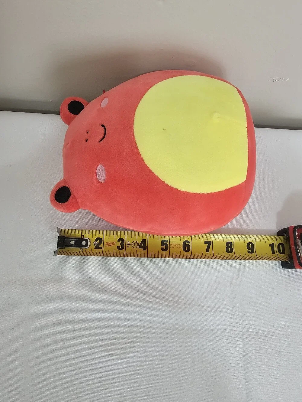 Squishmallows Coral Frog Plush with Yellow Belly